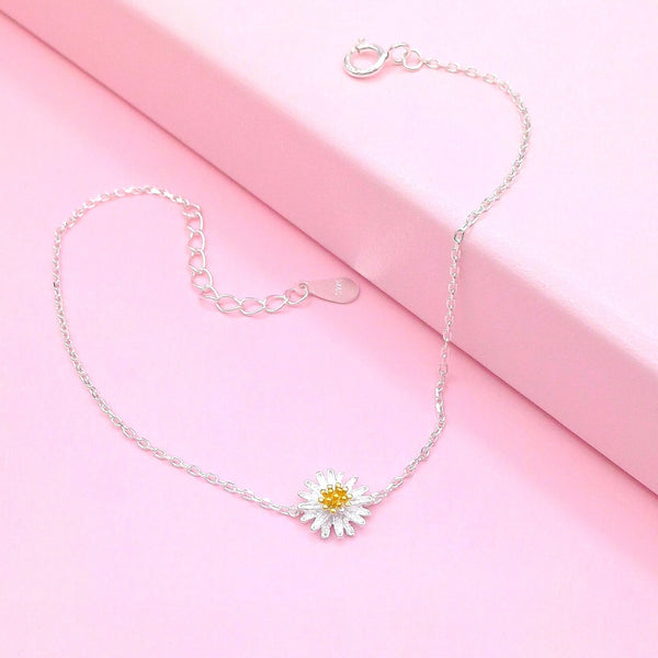 Daisy bracelet silver online