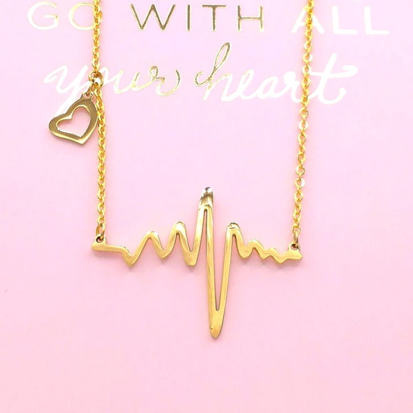 Stainless Steel Heartbeat Necklace ivvy