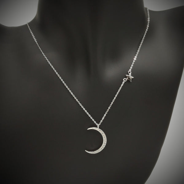 Necklace star sales and moon