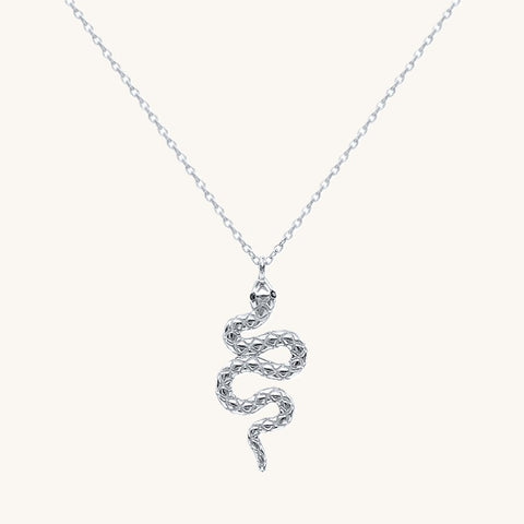 Sterling Silver Snake Necklace