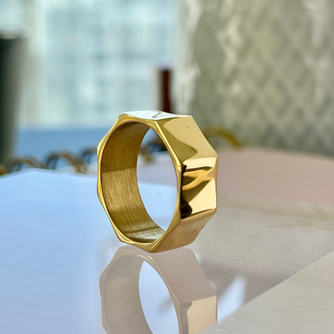 Gold Octagon Ring