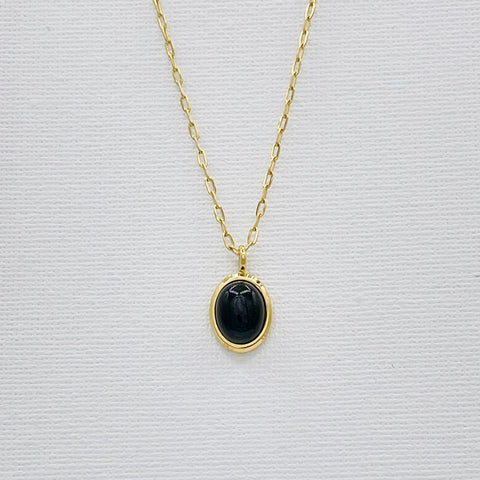 Jade and Black Onyx Necklace