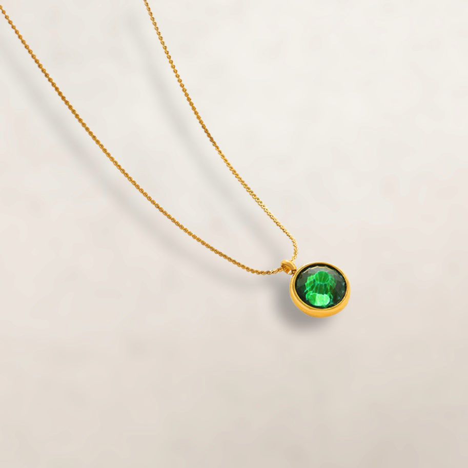 Green Zircon Necklace