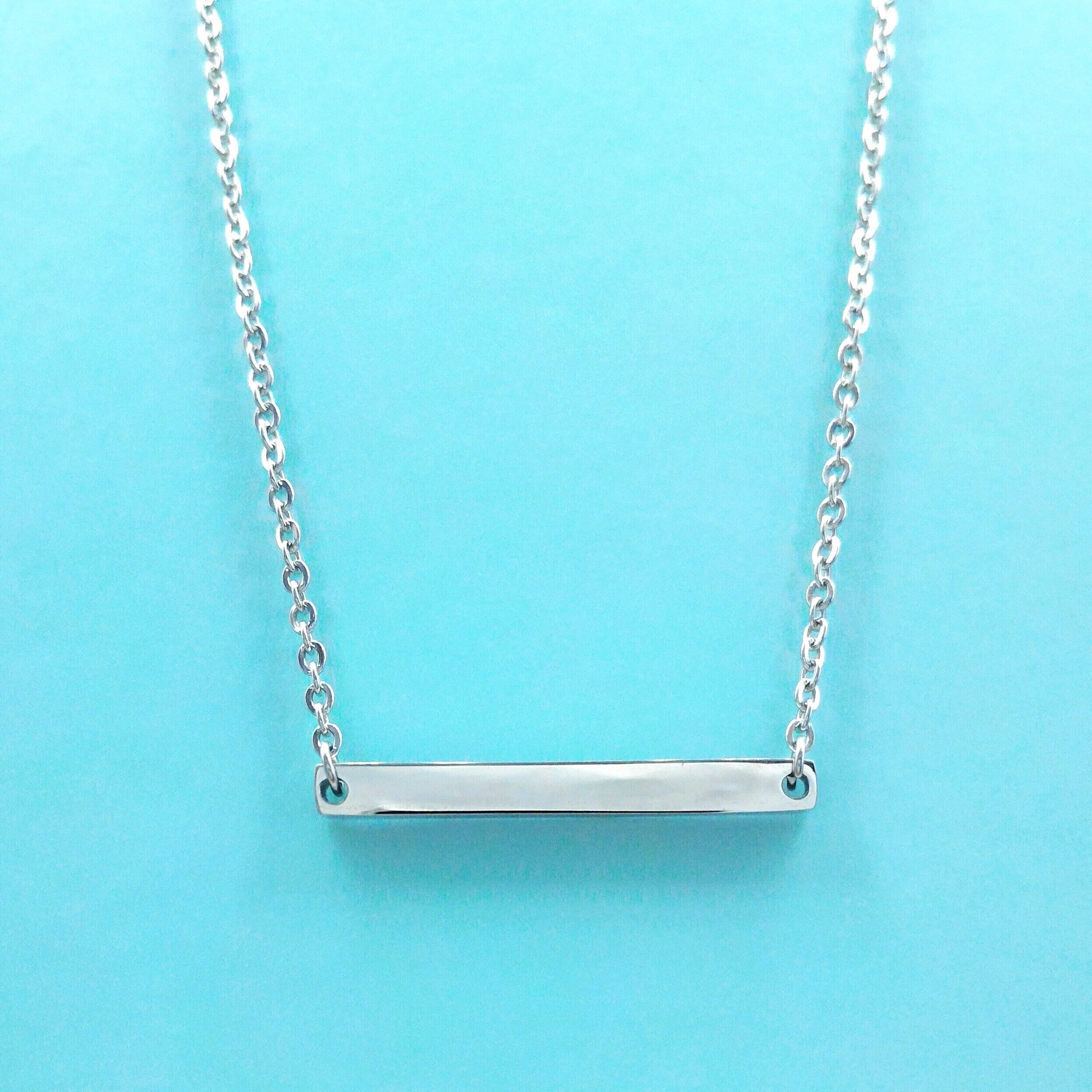 Stainless Steel Bar Necklace
