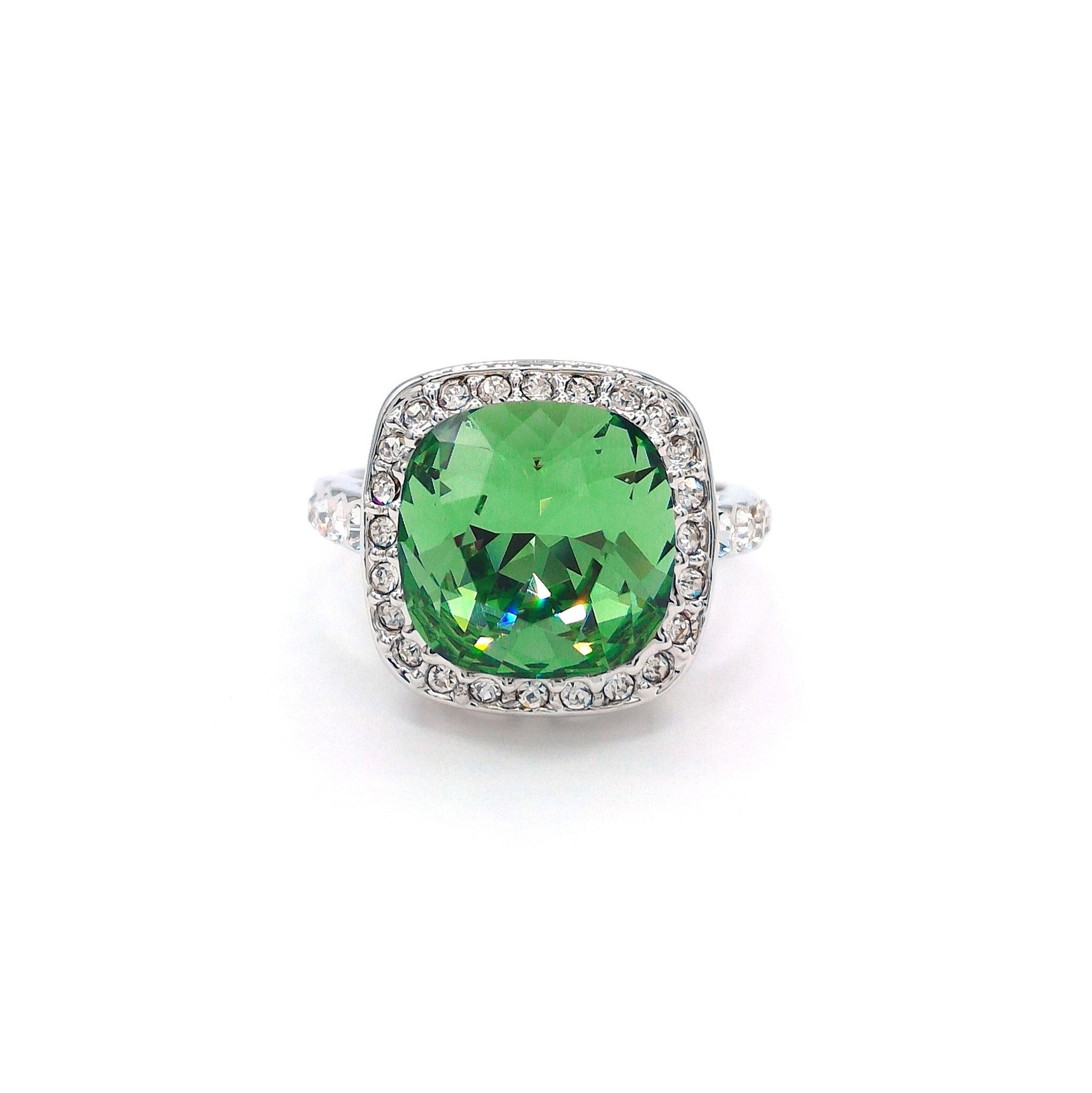 Light Green Crystal Ring