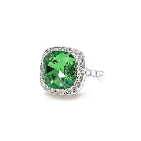 Light Green Crystal Ring
